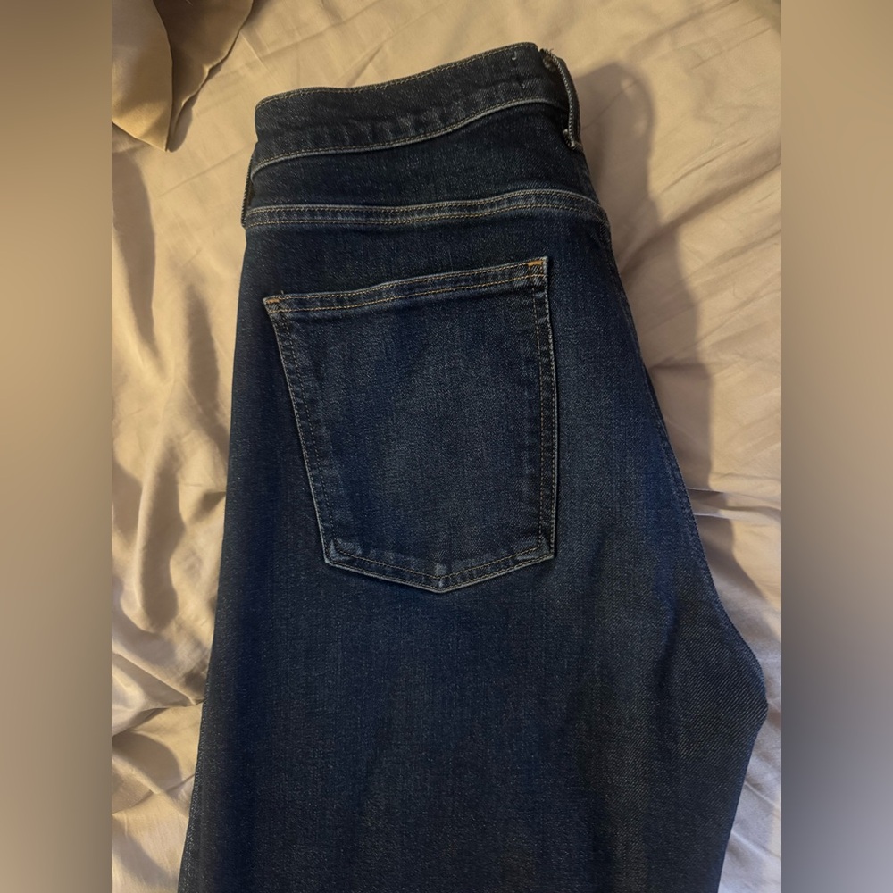 Agolde size 31 Dark Wash Harper Mid-Rise Relaxed Straight Jean - Picture 3 of 9